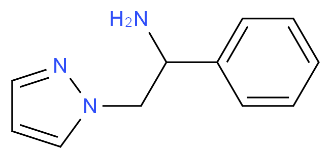 1-phenyl-2-(1H-pyrazol-1-yl)ethanamine_分子结构_CAS_248250-51-3)