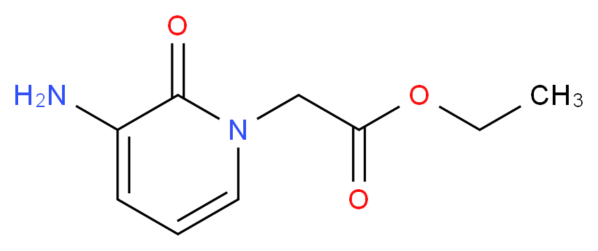 ethyl 2-(3-amino-2-oxo-1,2-dihydropyridin-1-yl)acetate_分子结构_CAS_)