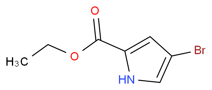 ethyl 4-bromo-1H-pyrrole-2-carboxylate_分子结构_CAS_433267-55-1
