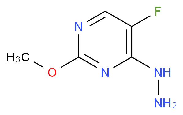 5-Fluoro-4-hydrazino-2-methoxypyrimidine_分子结构_CAS_)