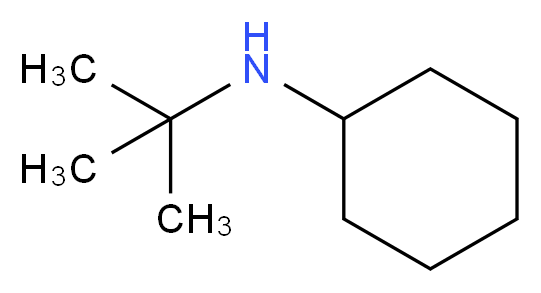 N-tert-butylcyclohexanamine_分子结构_CAS_51609-06-4