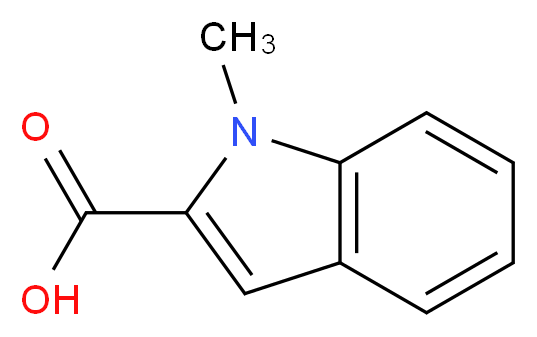 1-甲基吲哚-2-甲酸_分子结构_CAS_16136-58-6)