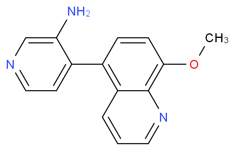 4-(8-methoxyquinolin-5-yl)pyridin-3-amine_分子结构_CAS_)