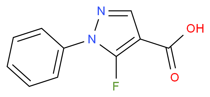 5-Fluoro-1-phenylpyrazole-4-carboxylic acid_分子结构_CAS_)