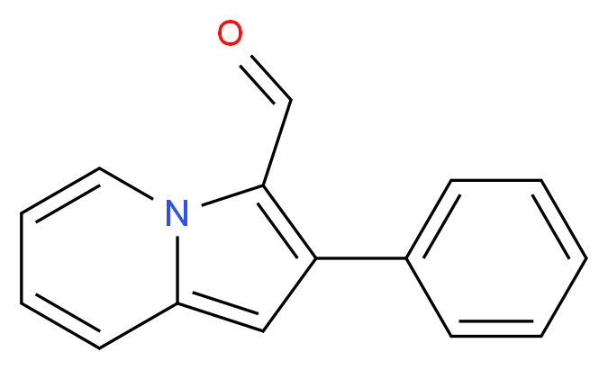 2-phenylindolizine-3-carbaldehyde_分子结构_CAS_3672-41-1)