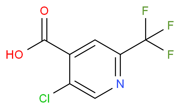 5-chloro-2-(trifluoromethyl)isonicotinic acid_分子结构_CAS_823222-01-1)