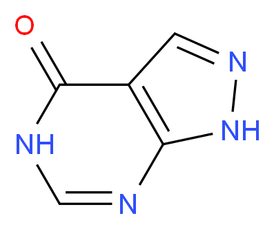 1,5-Dihydro-4H-pyrazolo[3,4-d]pyrimidin-4-one_分子结构_CAS_315-30-0)