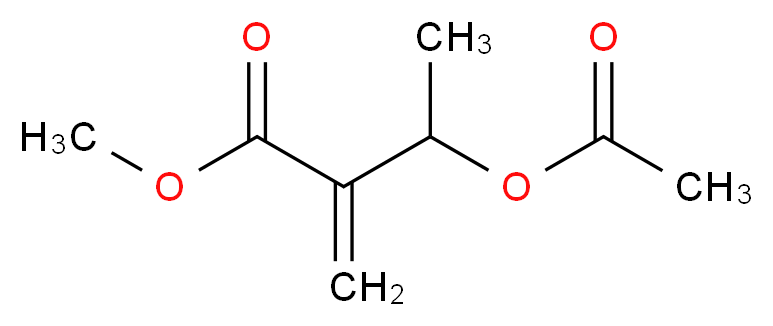 methyl 3-(acetyloxy)-2-methylidenebutanoate_分子结构_CAS_22787-68-4