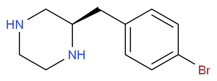 (R)-2-(4-BROMO-BENZYL)-PIPERAZINE_分子结构_CAS_1240588-70-8)