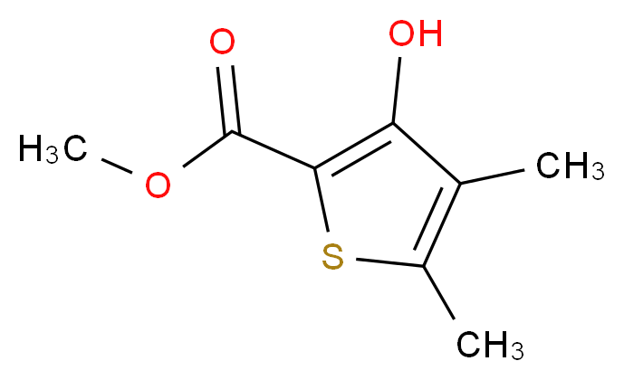 Methyl 3-hydroxy-4,5-dimethylthiophene-2-carboxylate_分子结构_CAS_32822-84-7)