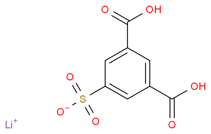 lithium(1+) ion 3,5-dicarboxybenzene-1-sulfonate_分子结构_CAS_46728-75-0