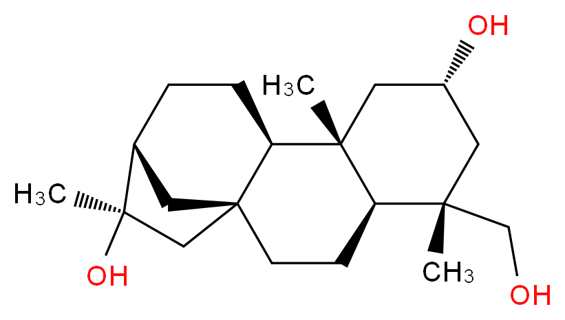 Pterokaurane R_分子结构_CAS_67349-43-3)