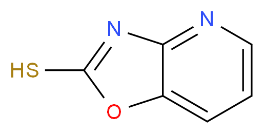 1,3-Oxazolo[4,5-b]pyridine-2-thiol_分子结构_CAS_211949-57-4)