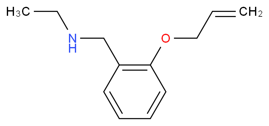 ethyl({[2-(prop-2-en-1-yloxy)phenyl]methyl})amine_分子结构_CAS_869942-52-9