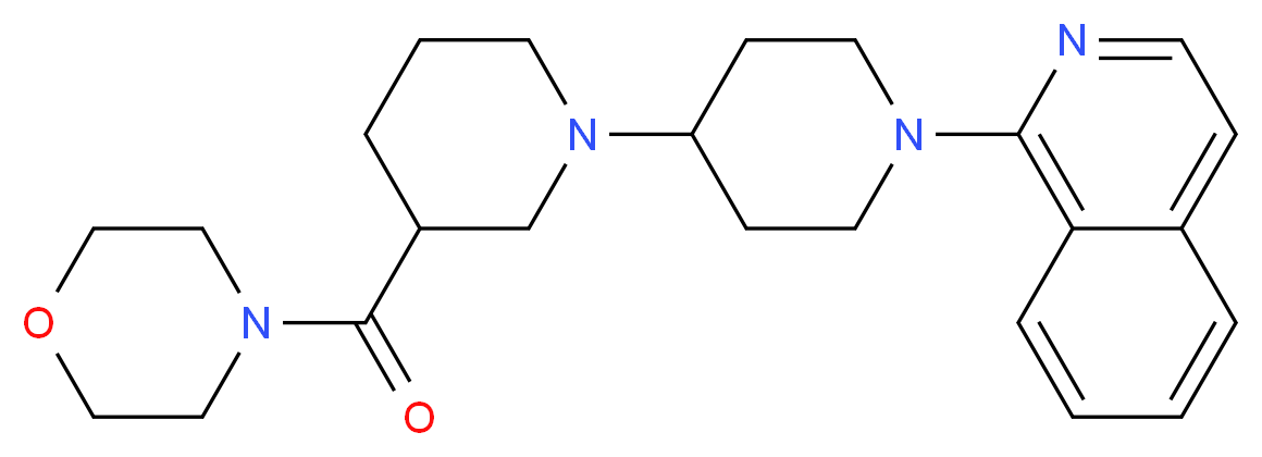 1'-isoquinolin-1-yl-3-(morpholin-4-ylcarbonyl)-1,4'-bipiperidine_分子结构_CAS_)