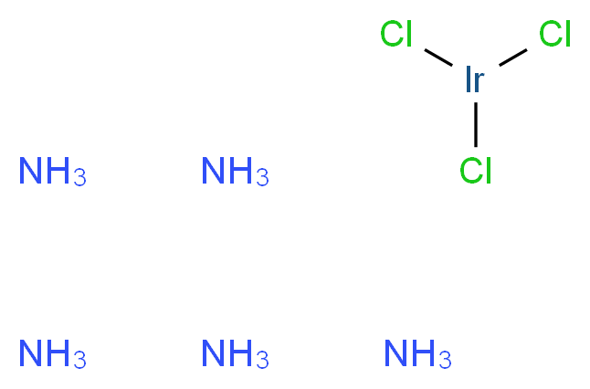 二氯化戊氨络物氯铱(III)_分子结构_CAS_15742-38-8)