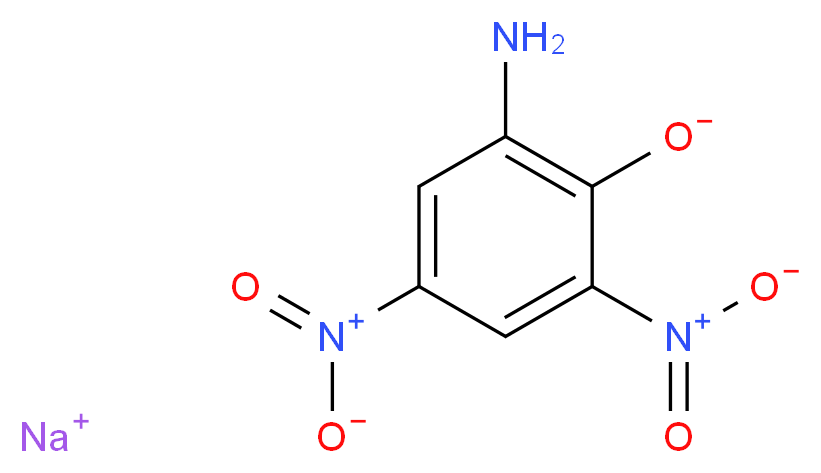 sodium 2-amino-4,6-dinitrobenzen-1-olate_分子结构_CAS_831-52-7