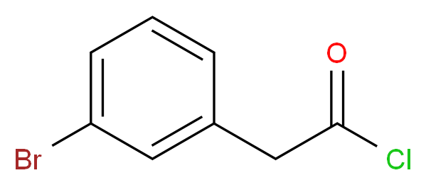 2-(3-bromophenyl)acetyl chloride_分子结构_CAS_98288-51-8