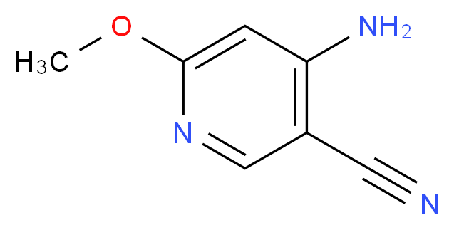 4-amino-6-methoxypyridine-3-carbonitrile_分子结构_CAS_686278-89-7