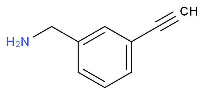 (3-ethynylphenyl)methanamine_分子结构_CAS_615288-78-3