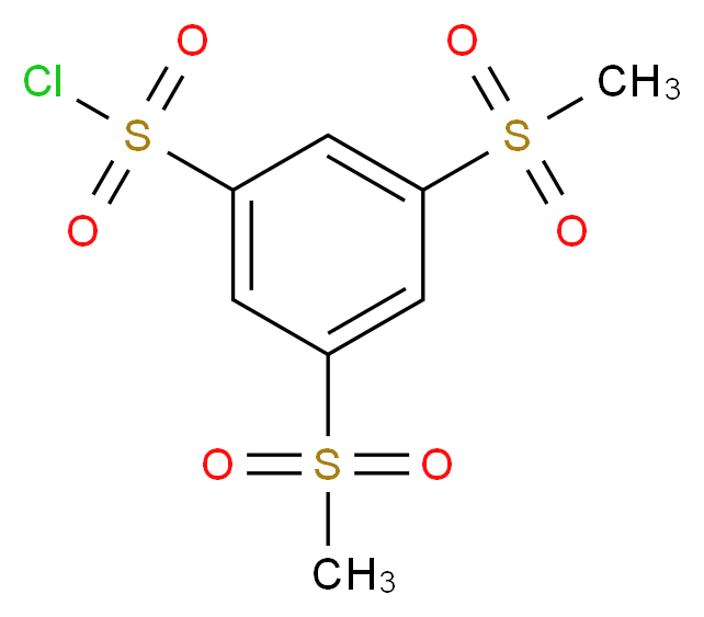 3,5-dimethanesulfonylbenzene-1-sulfonyl chloride_分子结构_CAS_849035-99-0