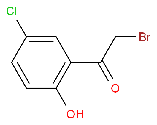 2-bromo-1-(5-chloro-2-hydroxyphenyl)ethan-1-one_分子结构_CAS_52727-99-8