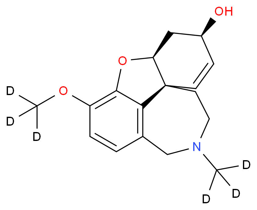 (1S,12S,14R)-9-(<sup>2</sup>H<sub>3</sub>)methoxy-4-(<sup>2</sup>H<sub>3</sub>)methyl-11-oxa-4-azatetracyclo[8.6.1.0<sup>1</sup>,<sup>1</sup><sup>2</sup>.0<sup>6</sup>,<sup>1</sup><sup>7</sup>]heptadeca-6(17),7,9,15-tetraen-14-ol_分子结构_CAS_1128109-00-1