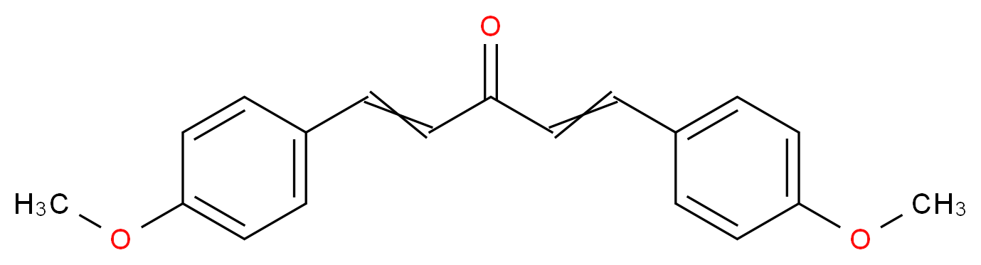 (1E,4E)-1,5-bis(4-methoxyphenyl)penta-1,4-dien-3-one_分子结构_CAS_37951-12-5