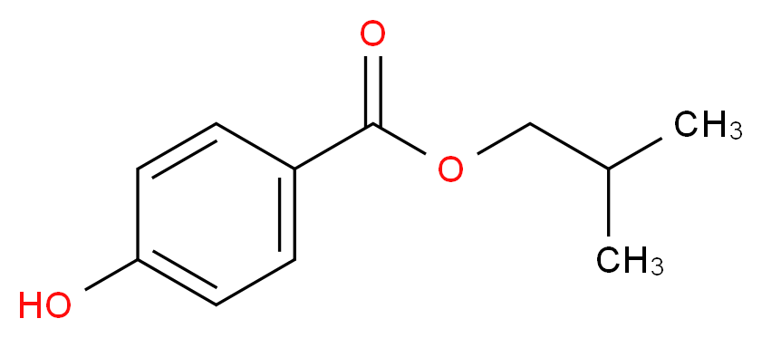 ISOBUTYL p-HYDROXYBENZOATE_分子结构_CAS_4247-02-3)
