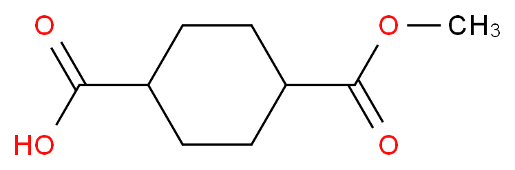 4-(methoxycarbonyl)cyclohexane-1-carboxylic acid_分子结构_CAS_15177-67-0