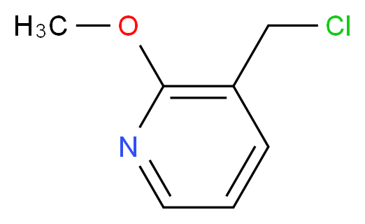 3-(Chloromethyl)-2-methoxypyridine_分子结构_CAS_162046-62-0)