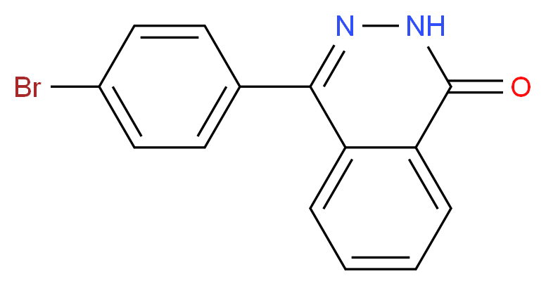 4-(4-溴苯基)-1(2H)-酞嗪酮_分子结构_CAS_76462-38-9)