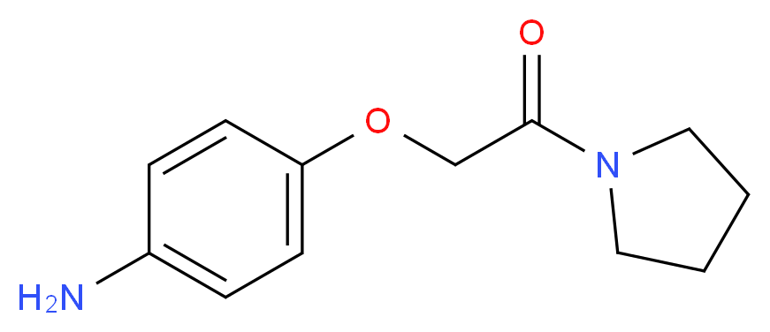 2-(4-Amino-phenoxy)-1-pyrrolidin-1-yl-ethanone_分子结构_CAS_)