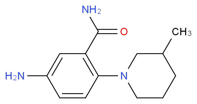 5-Amino-2-(3-methyl-piperidin-1-yl)-benzamide_分子结构_CAS_)