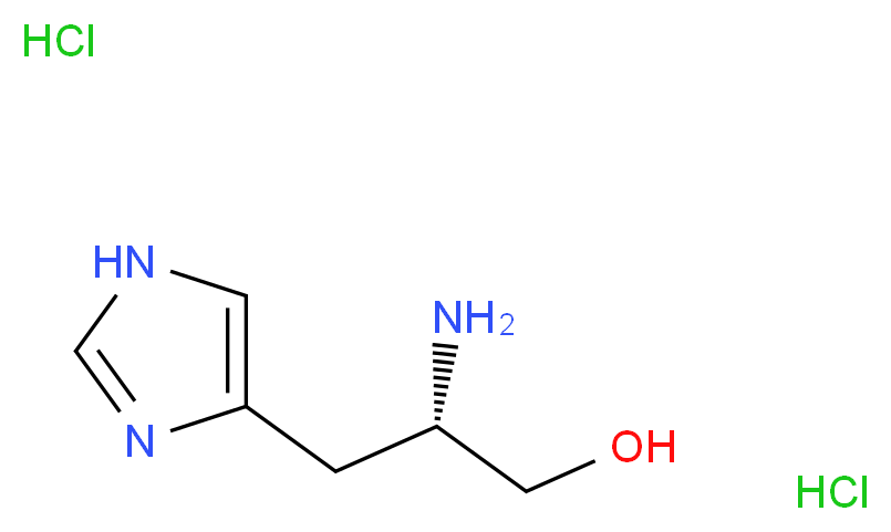 (2S)-2-amino-3-(1H-imidazol-4-yl)propan-1-ol dihydrochloride_分子结构_CAS_1596-64-1