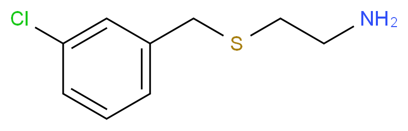 2-[(3-chlorobenzyl)thio]ethanamine_分子结构_CAS_106670-33-1)