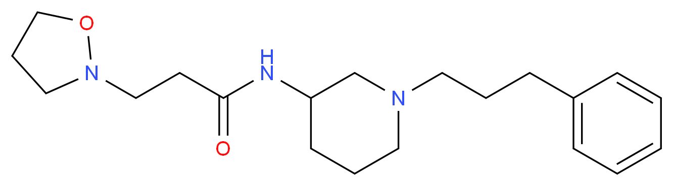 3-(2-isoxazolidinyl)-N-[1-(3-phenylpropyl)-3-piperidinyl]propanamide_分子结构_CAS_)