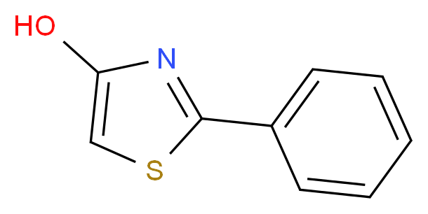 2-Phenyl-1,3-thiazol-4-ol_分子结构_CAS_827-45-2)