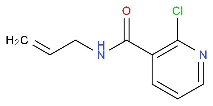 2-chloro-N-(prop-2-en-1-yl)pyridine-3-carboxamide_分子结构_CAS_545372-93-8