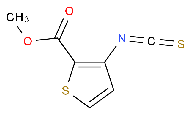 Methyl 3-isothiocyanato-2-thiophenecarboxylate_分子结构_CAS_81321-10-0)