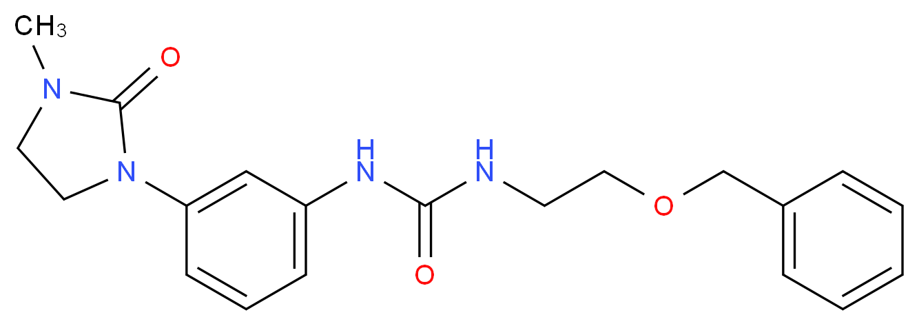 N-[2-(benzyloxy)ethyl]-N'-[3-(3-methyl-2-oxoimidazolidin-1-yl)phenyl]urea_分子结构_CAS_)