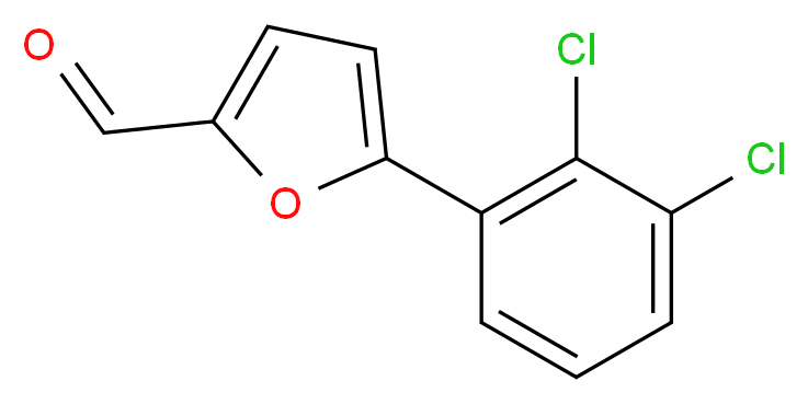 5-(2,3-Dichloro-phenyl)-furan-2-carbaldehyde_分子结构_CAS_106827-26-3)