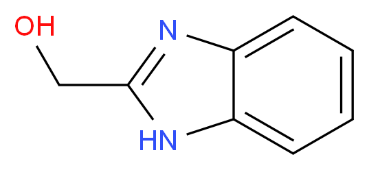 2-(Hydroxymethyl)-1H-benzimidazole 98%_分子结构_CAS_4856-97-7)