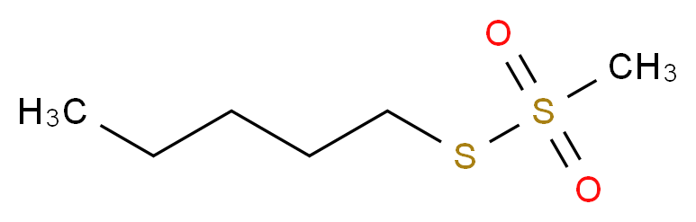 1-(methanesulfonylsulfanyl)pentane_分子结构_CAS_4212-64-0