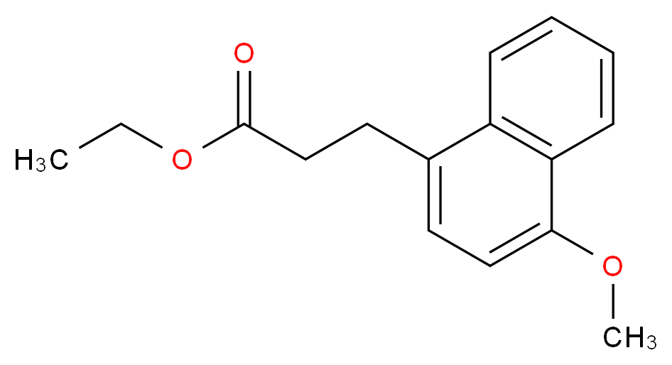 ethyl 3-(4-methoxynaphthalen-1-yl)propanoate_分子结构_CAS_861354-99-6