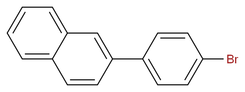 2-(4-bromophenyl)naphthalene_分子结构_CAS_22082-99-1