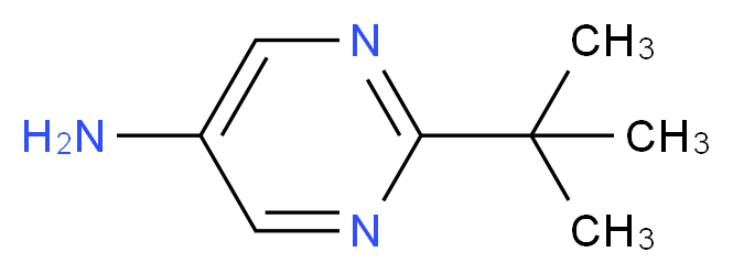 2-tert-butylpyrimidin-5-amine_分子结构_CAS_59950-55-9