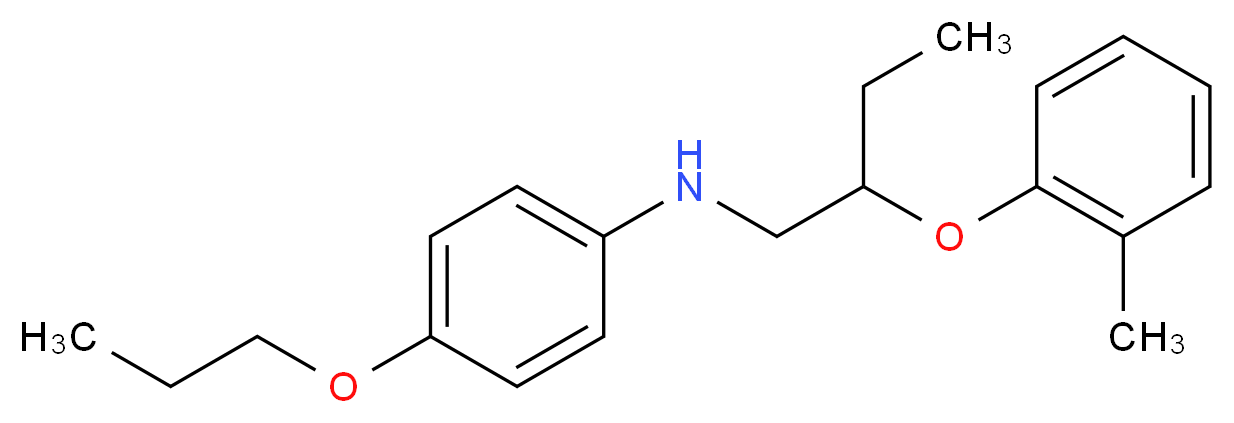 N-[2-(2-Methylphenoxy)butyl]-4-propoxyaniline_分子结构_CAS_)