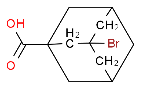 3-Bromo-adamantane-1-carboxylic acid_分子结构_CAS_21816-08-0)