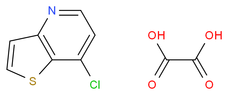 7-Chlorothieno[3,2-b]pyridine oxalate_分子结构_CAS_1187830-60-9)